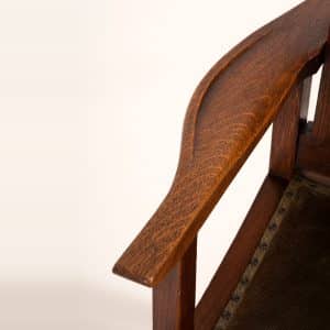 Reclining oak chair-251