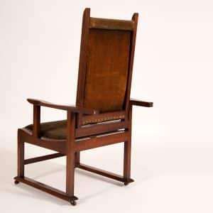 Reclining oak chair-250