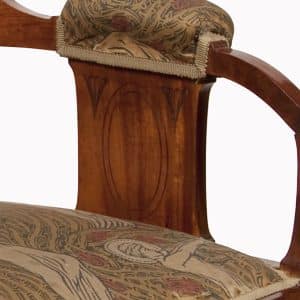 An abeille wood armchair by A.H.Mackmurdo-65
