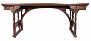 A rare walnut writing / library table-0