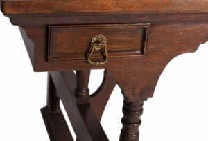 A rare walnut writing / library table-721