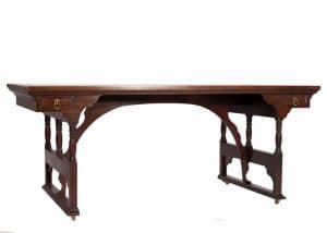A rare walnut writing / library table-722