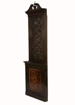 A green stained corner cabinet -910