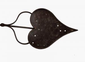 An Arts and Crafts wrought iron chestnut roaster-1218