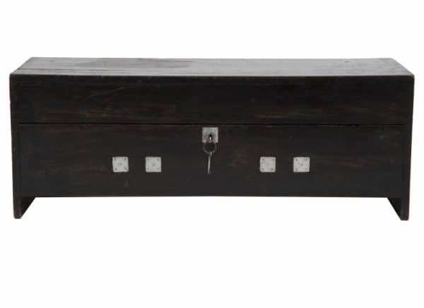  An ebonised pine toy chest -0 