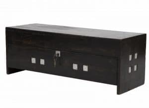 An ebonised pine toy chest -1296