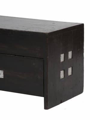 An ebonised pine toy chest -1300