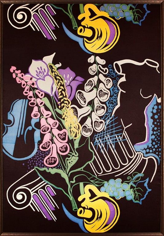  Modernist printed panel.-0 