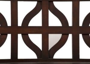 A carved oak side board -1714
