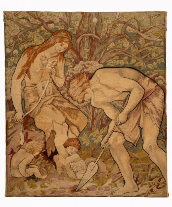 A rare Pre-Raphaelite woolwork embroidery-0