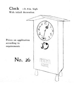 A rare inlaid oak mantle clock -1812