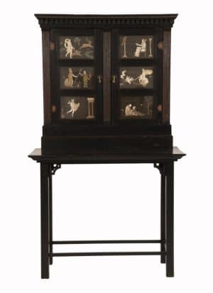 a door panel on the 'I Giorni' unique cabinet