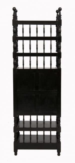 An ebonised whatnot