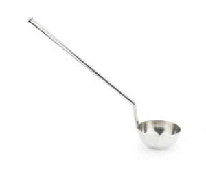 An electroplated ladle for Scott's restaurant, London.