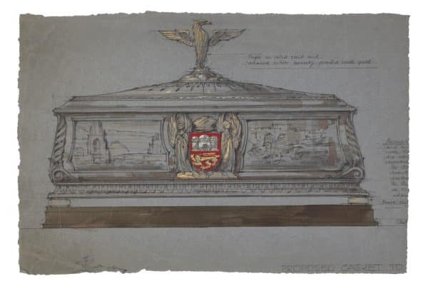  An archive of thirty nine designs, mostly autographed in pencil from Paul Reeves London 