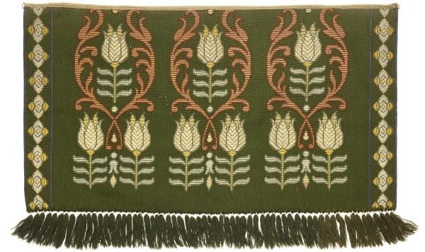  An Arts & Crafts woven wool hanging, from Paul Reeves London 