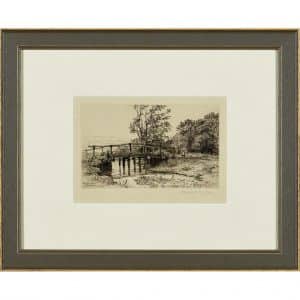 A set of six framed etchings ‘ The New Forest ‘