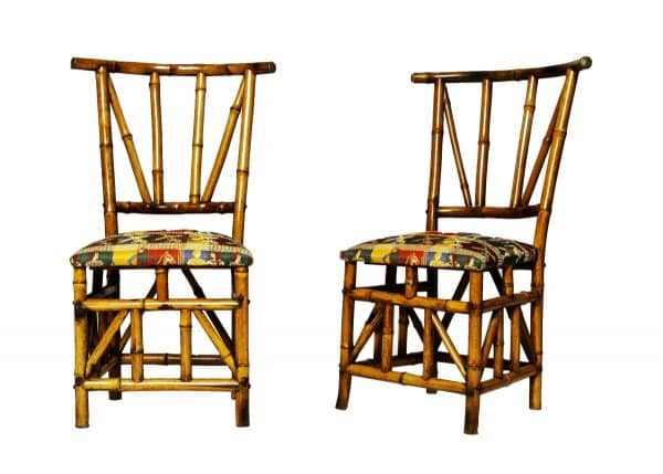  A pair of bamboo chairs from Paul Reeves London 