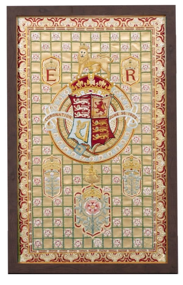  A fine silk and goldwork embroidery 
