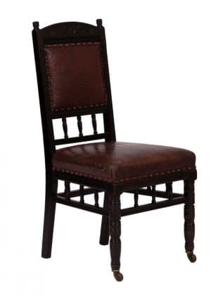 An ebonised side chair from Paul Reeves London