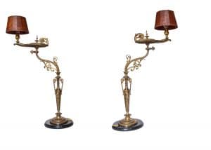 A pair of Classical Revival table lamps
