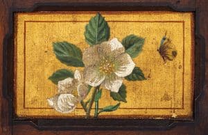 A Henry Capel art furniture painted hanging cabinet