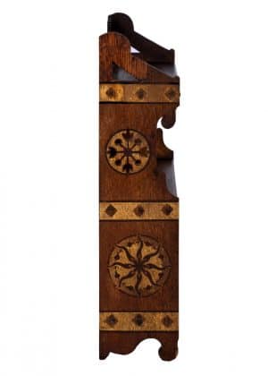 An Art Furniture painted hanging cabinet, probably Henry Capel after Alfred Waterhouse