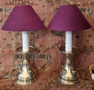 A pair of A.W.N. Pugin table lamps