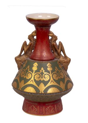 An  Old Hall earthenware vase